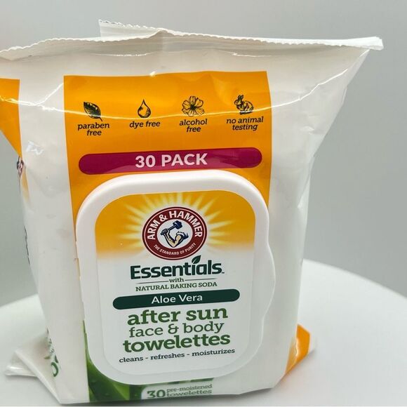 🦋$5 ~ Arm & Hammer After Sun Wipes
With Aloe Vera To Soothe Skin ~ NEW - Picture 2 of 4